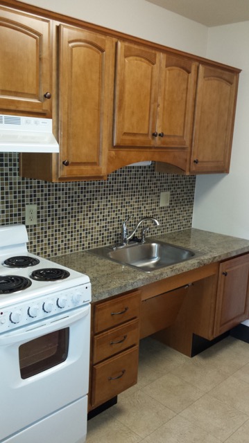 Accessible One Bedroom Apartment Kitchen