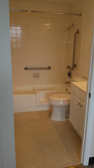 Senior One Bedroom Apartment Bathroom